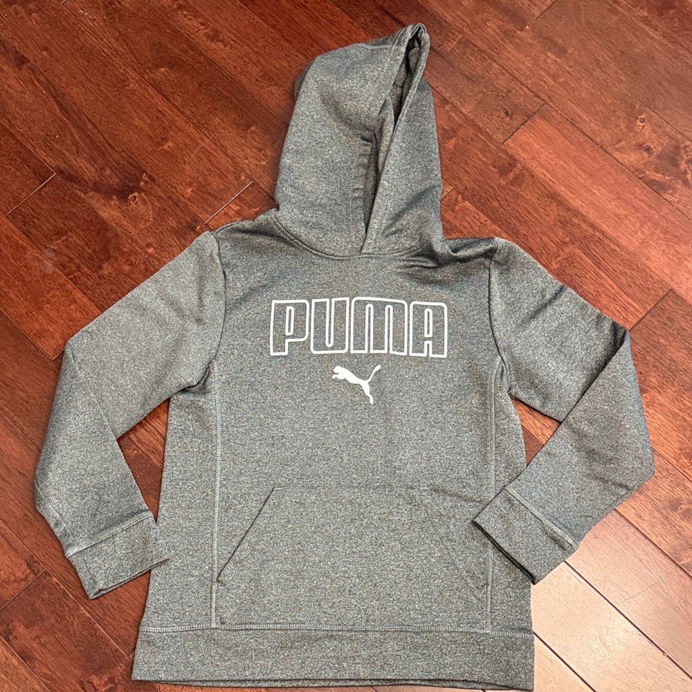 Puma Heather Gray Pullover Hoodie